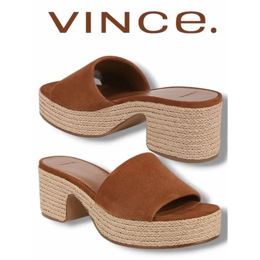 Vince Women’s Margo Platforms in the Size 9 in Sequoia Brown